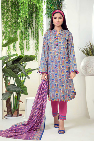 Bonanza Satrangi Sst223p07 Blue Eid Prints 2022 Online Shopping